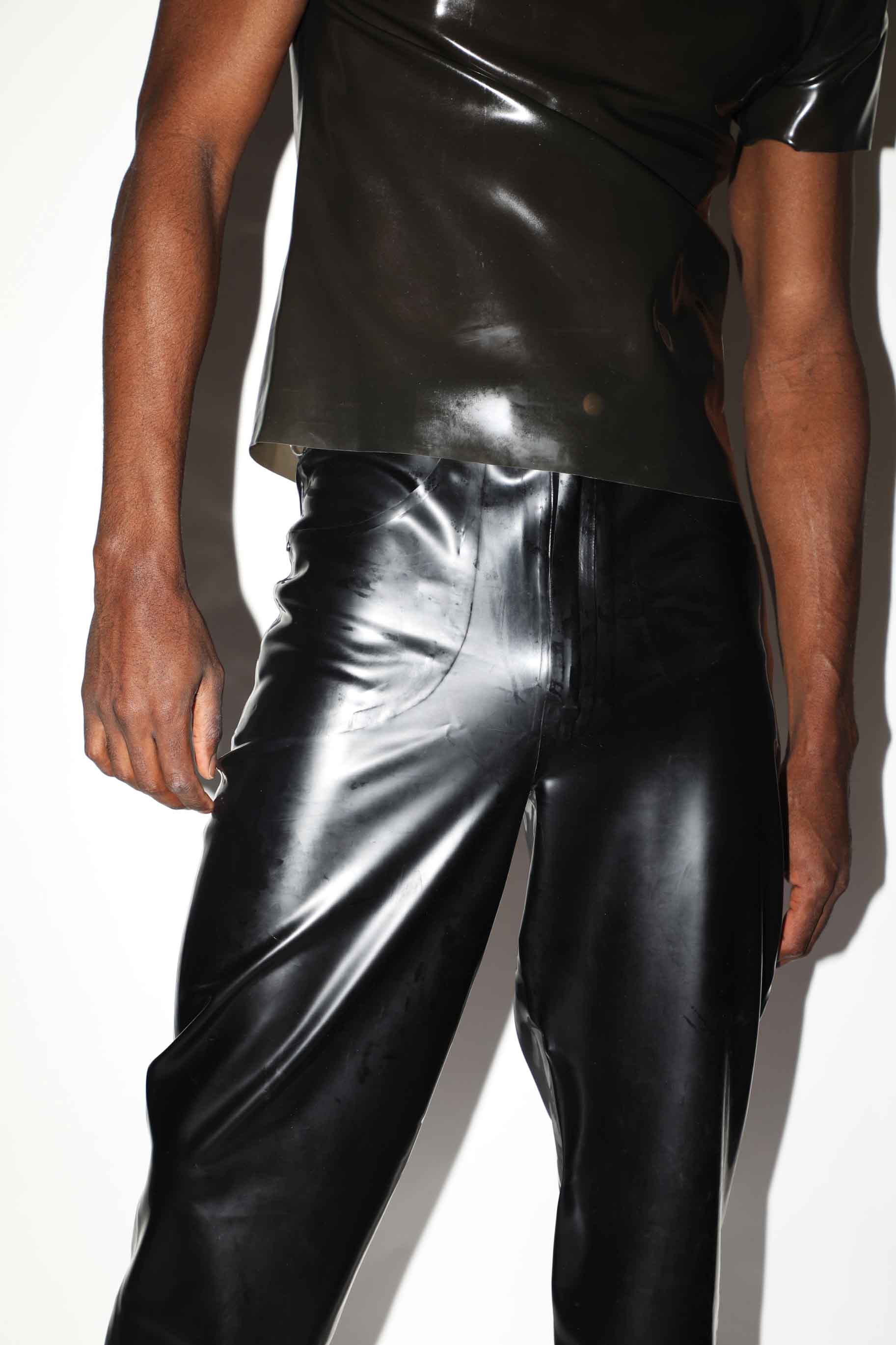 Latex Men's Jeans With Front And Back Pockets, Thick Latex buy Online |  Store Rubber Loft